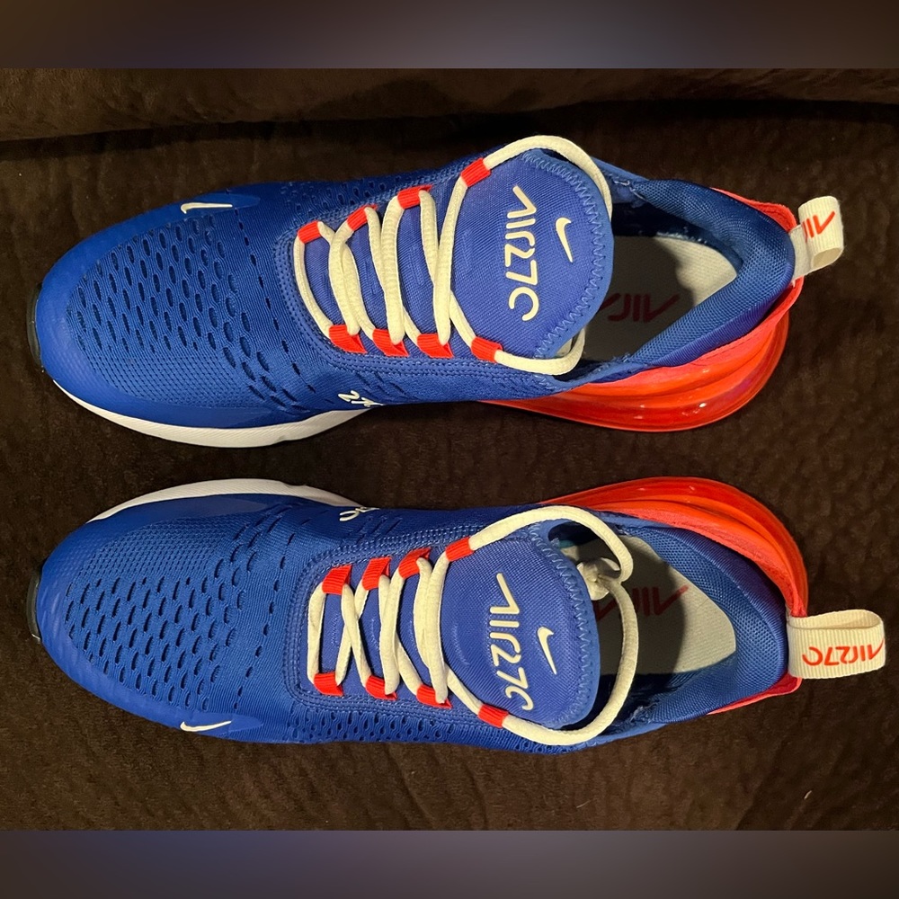⚠️SOLD⚠️Nike Air Max 270 Hyper Royal Blue, White, Pink Shoes - Men’s Size 10.5 - Picture 3 of 10